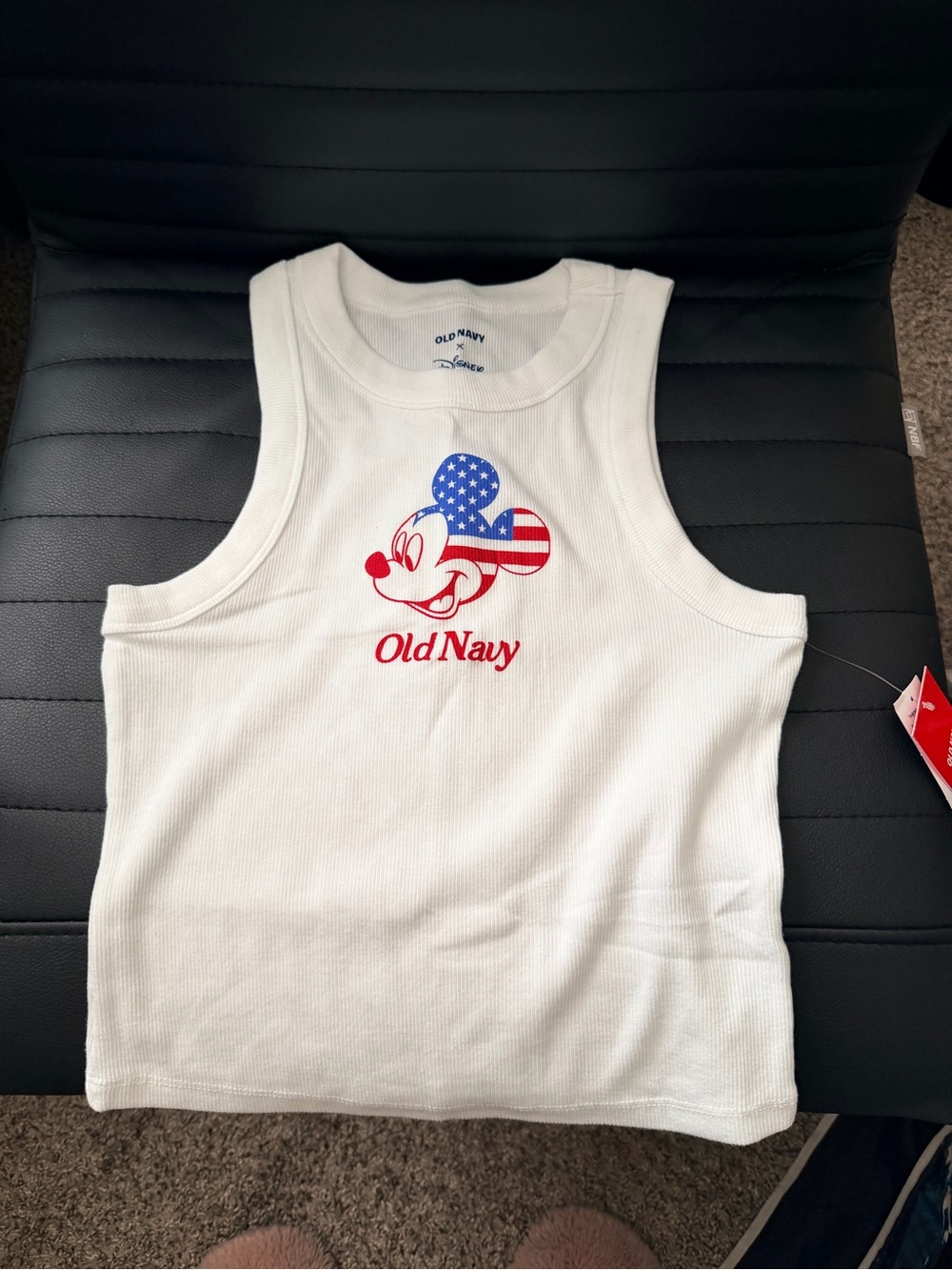 NWT Old Navy x Disney Mickey Mouse LogoGraphic Snug Tank Top - Picture 3 of 5